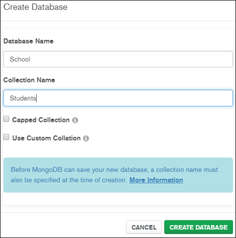 Create Database