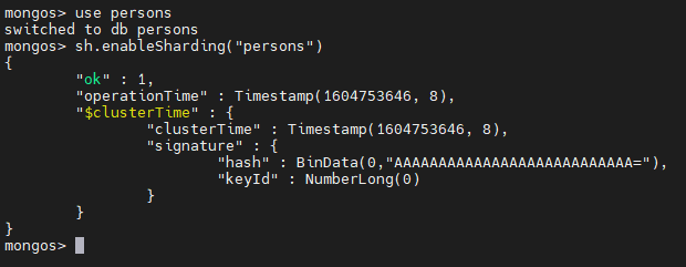 Adding the shard to the Cluster 2