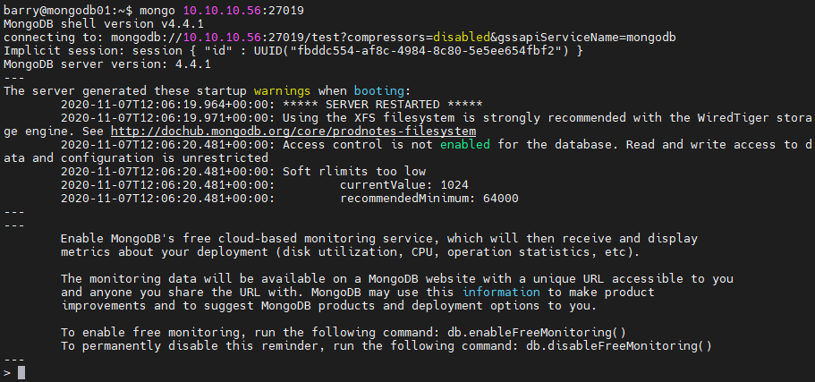 Configuring the config server 4