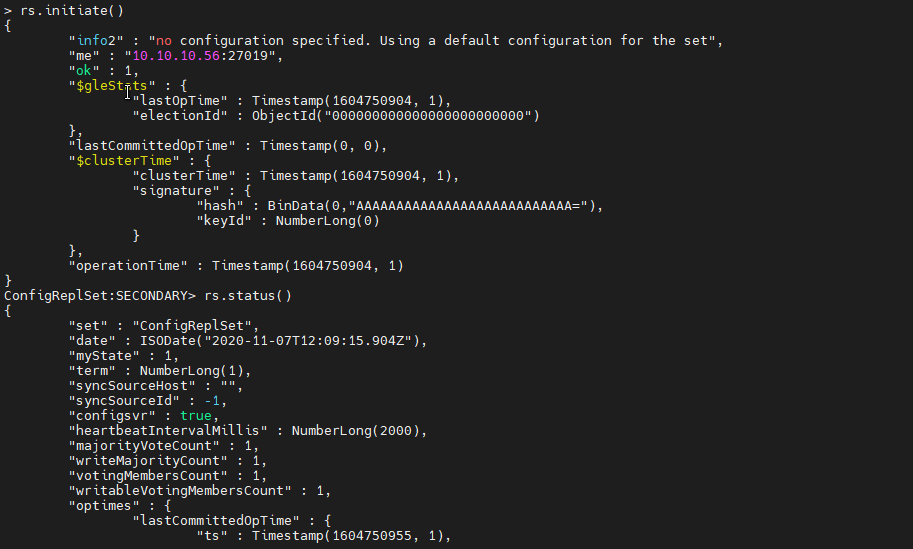 Configuring the config server 5